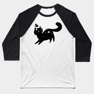 Kawaii Space Cat Baseball T-Shirt